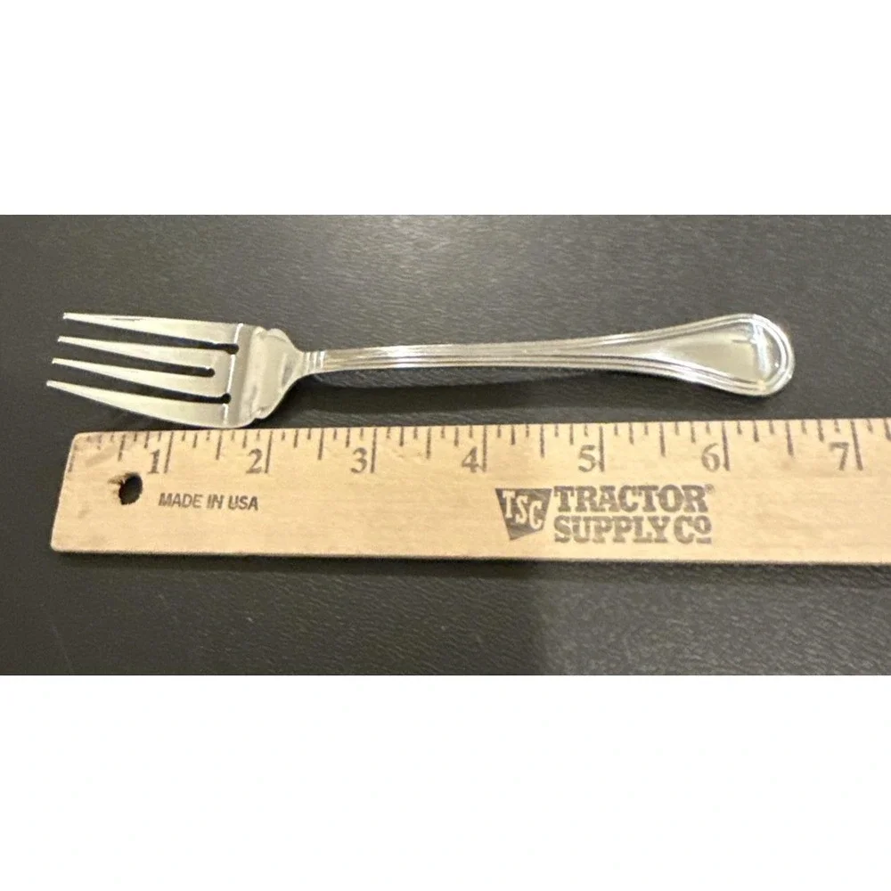 Pfaltzgraff Sturbridge Salad‎ Fork Forks Stainless Steel Flatware Set Of 4